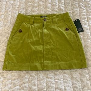Wild Fable Green Corduroy Mini Skirt